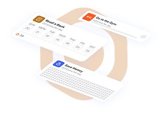 Habit Create Icon Customizable and Habit Card Color